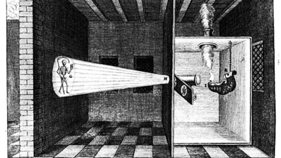 La linterna mágica, un sencillo invento óptico precursor del cinematógrafo