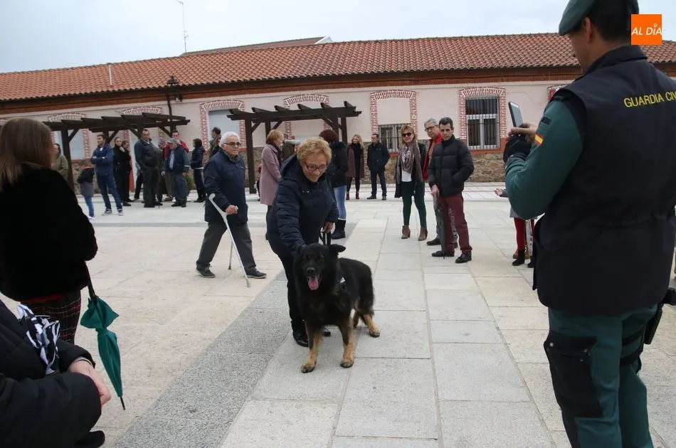 Galinduste disfrutó de la exhibición de la Guardia Civil