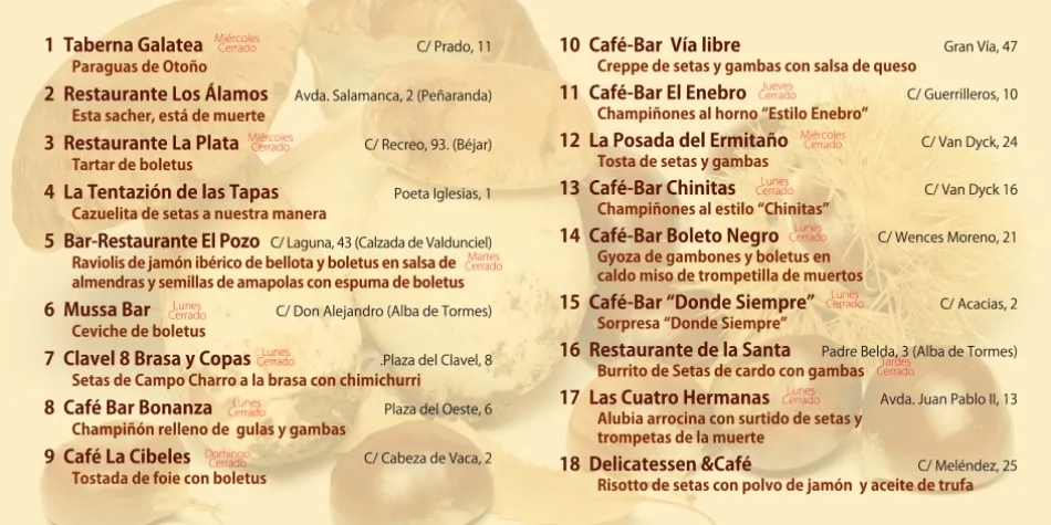 Foto 4 - Un total de 18 establecimientos participar&aacute;n en el V Concurso Micogastron&oacute;mico