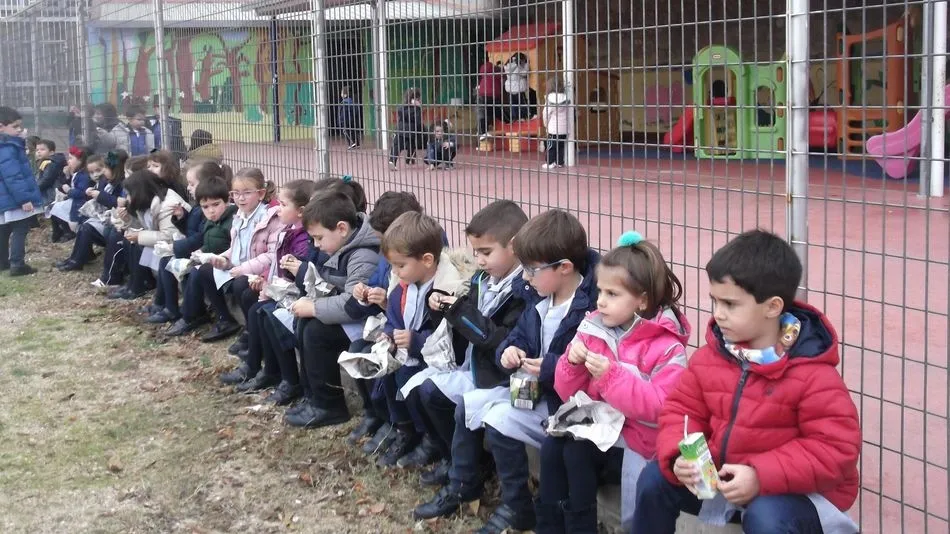 Niños de Infantil del colegio San Estanislao de Kostka