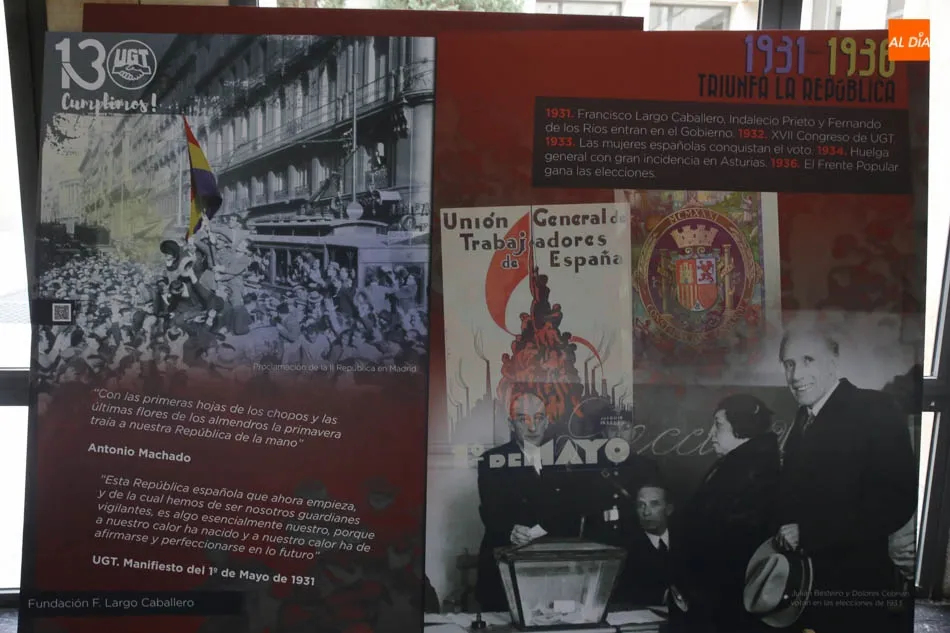Foto 6 - UGT recuerda sus 130 a&ntilde;os de historia con una exposici&oacute;n que recoge &ldquo;las luchas y logros para...