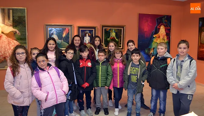 Escolares de Matilla de los caños inauguraban en Peñaranda el programa de visitas promovidos por el Ayuntamiento y la Diputación