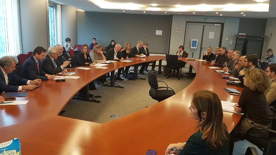 Comisión Europea de Agricultura para abordar la futura PAC, en la que intervenía Milagros Marcos