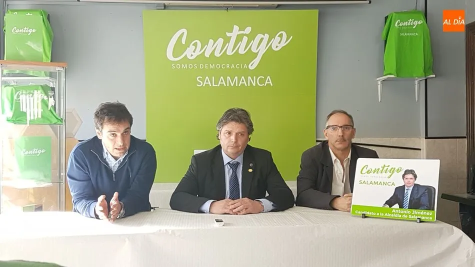 Foto 2 - Antonio Jim&eacute;nez, de Contigo Salamanca, se marca como objetivos combatir el&nbsp;desempleo, la...