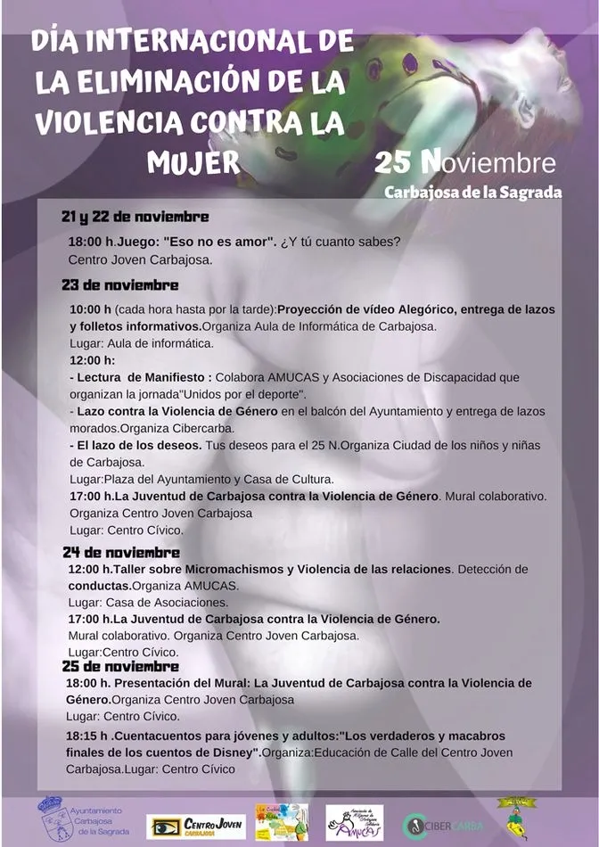 Foto 2 - Carbajosa se suma a los actos contra la violencia de g&eacute;nero con la lectura de un manifiesto, un...