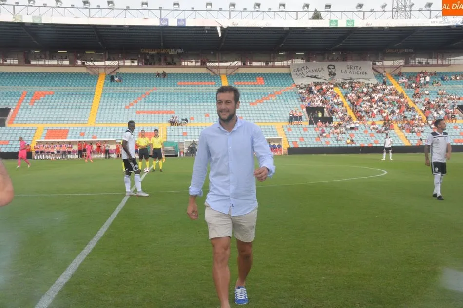 Álvaro Tejedor en su despedida del Helmántico