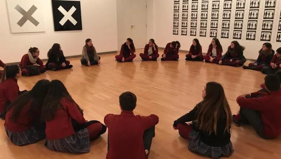 Alumnos del colegio San Juan Bosco en una de las salas del Da2