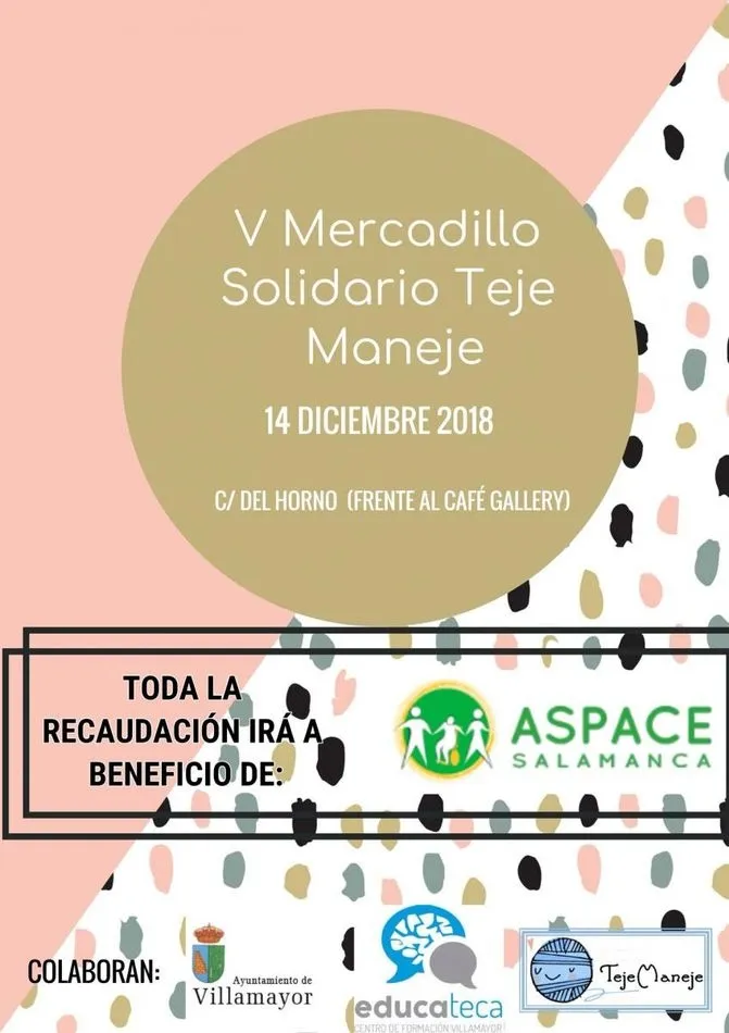 Foto 3 - El V Mercadillo Solidario de Tejemaneje tendr&aacute; lugar el 14 de diciembre en Villamayor