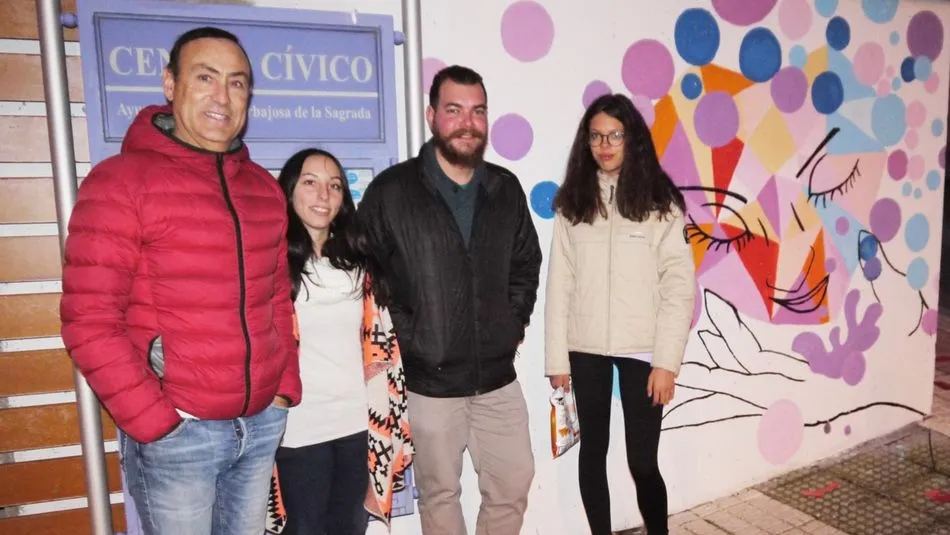 Mural contra la violencia de género en Carbajosa de la Sagrada