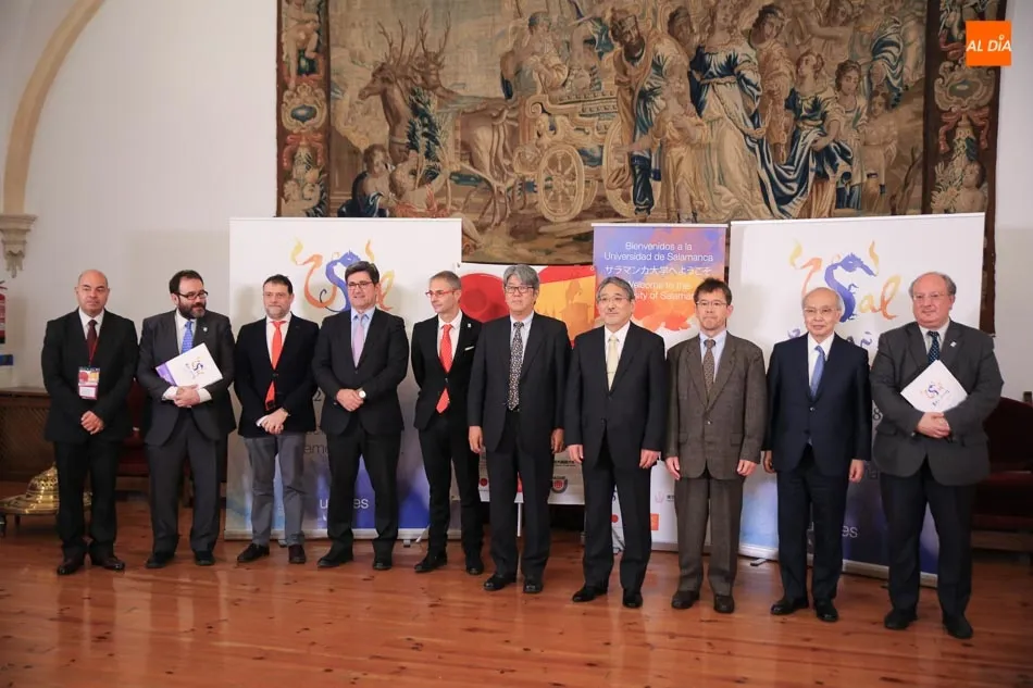 Foto 2 - Rectores de 40 universidades japonesas y espa&ntilde;olas estrechan lazos en Salamanca