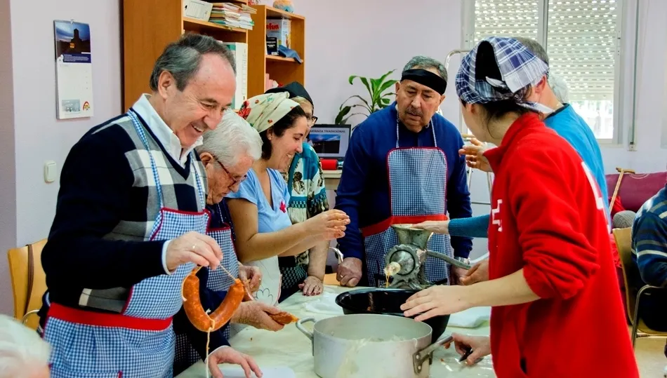 Jesús Juanes, presidente provincial de Cruz Roja, en el Centro de Día de Valdelagua. Foto de Manuel Lamas