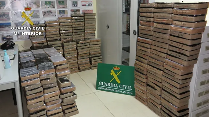 Foto 3 - La Guardia Civil de Salamanca se incauta de 1.335 kilos de hach&iacute;s