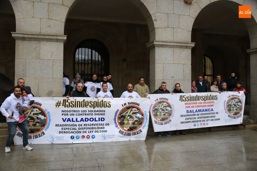 Concentración en Salamanca de la Plataforma 45 Sin Despidos. Fotos: Alberto Martín