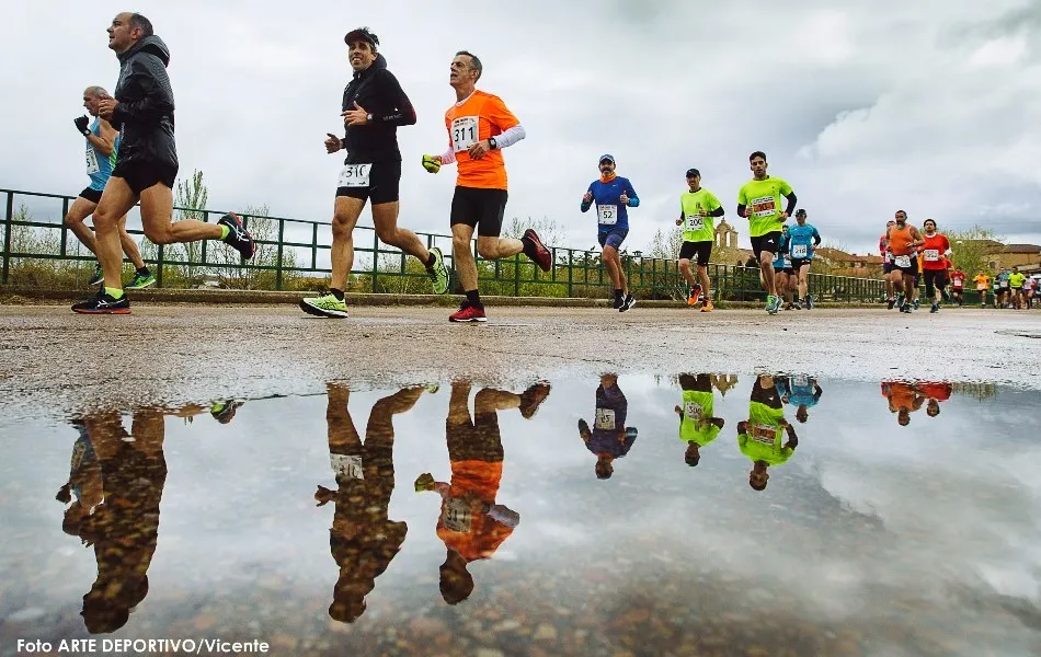 Imagen de los hermanos Vicente de la Media Maratón del pasado mes de abril