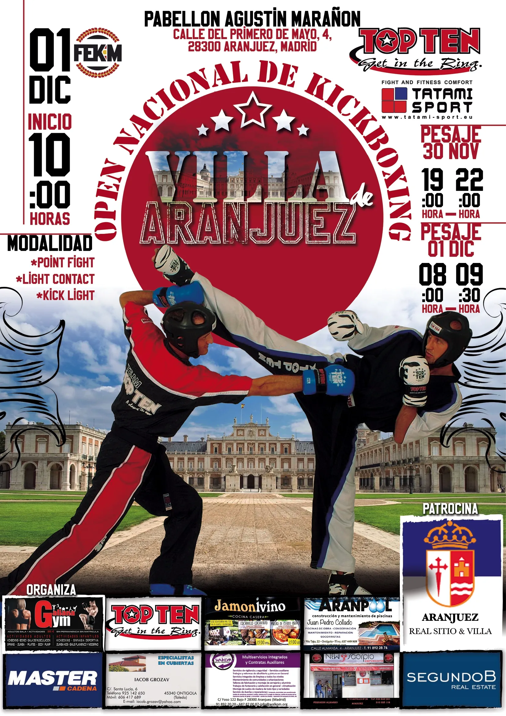 Varios competidores de Salamanca participarán en el Open Nacional de Kickboxing de Aranjuez