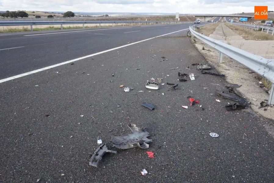 Foto 3 - Herido el &uacute;nico ocupante de un veh&iacute;culo tras perder el control en la A-66&nbsp;