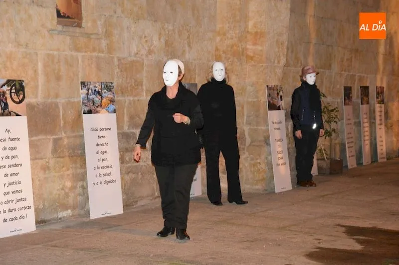 Momento de la representación de la obra