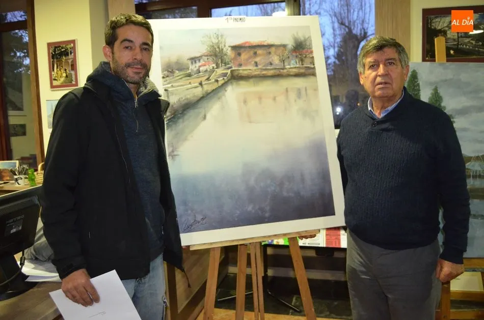 Foto 6 - La acuarela del placentino Gustavo Hern&aacute;ndez Puertas se alza con el primer premio en el concurso...