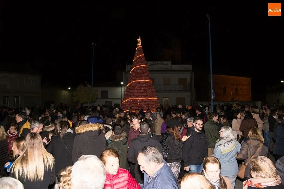 Foto 4 - Villoruela abre la Navidad con un original &aacute;rbol solidario