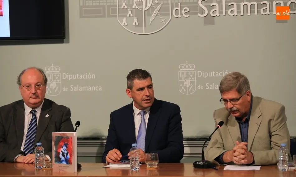 Enrique Cabero, Julián Barrera y Juan Francisco Blanco, en la presentación del libro. Foto: Alberto Martín