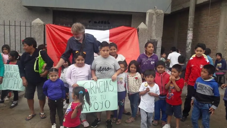 Comendador, durante su viaje a Perú