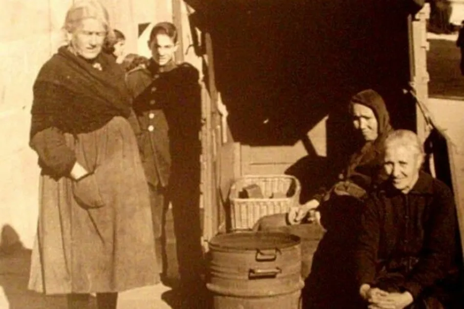 Las castañeras de antaño