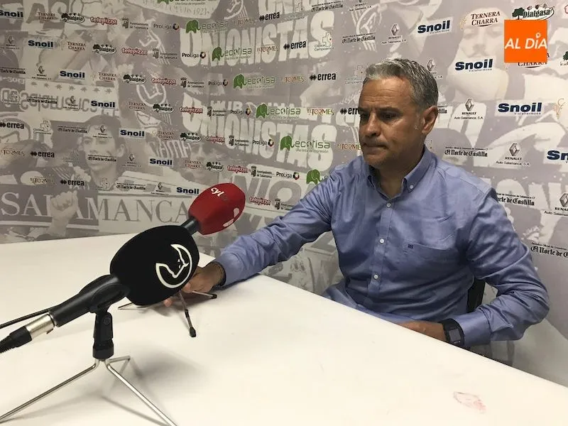 Sergio Pellicer durante la rueda de prensa posterior al partido