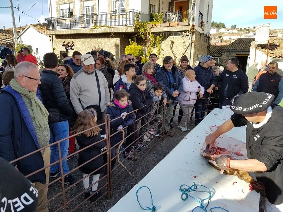 El despiece se mostró de manera tradicional al público