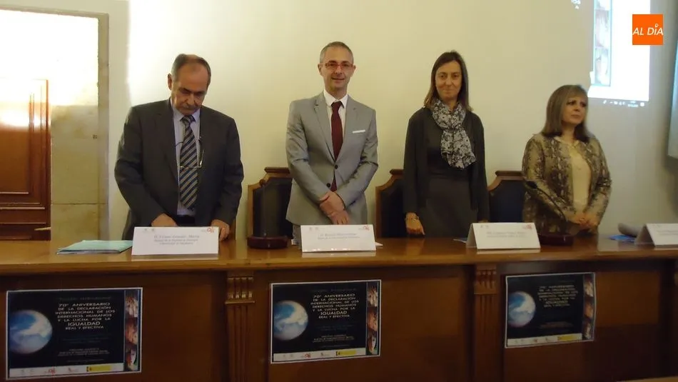 Vicente González, Ricardo Rivero, Esperanza Vázquez e Inmaculada Sánche