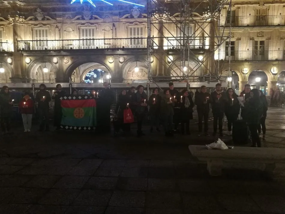 Foto 2 - Salamanca muestra solidaridad con el conflicto Mapuche  