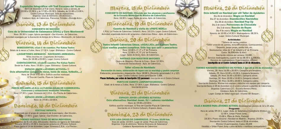 Foto 3 - El Ayuntamiento de Cabrerizos organiza m&aacute;s de una veintena de actividades para celebrar la Navidad