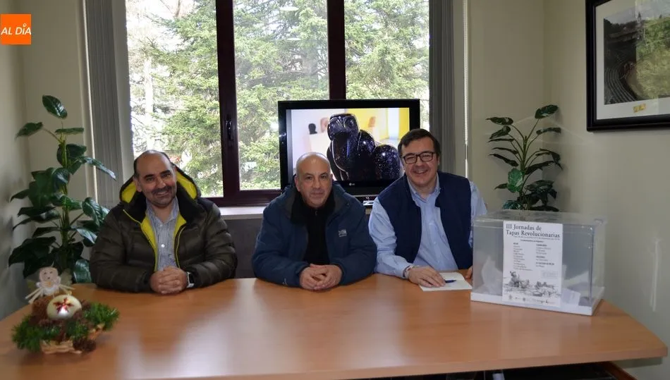 De i. a d. Antonio Barragán, Santiago Sánchez e Ignacio Coll