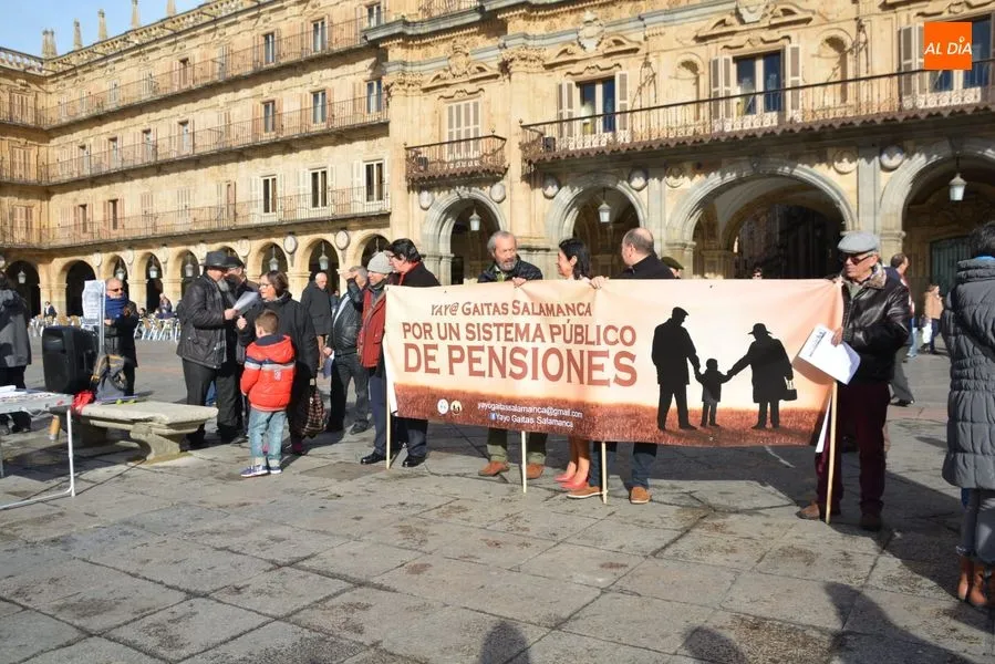 Concentración de Yayogaitas en la Plaza Mayor / Foto: Lydia González.