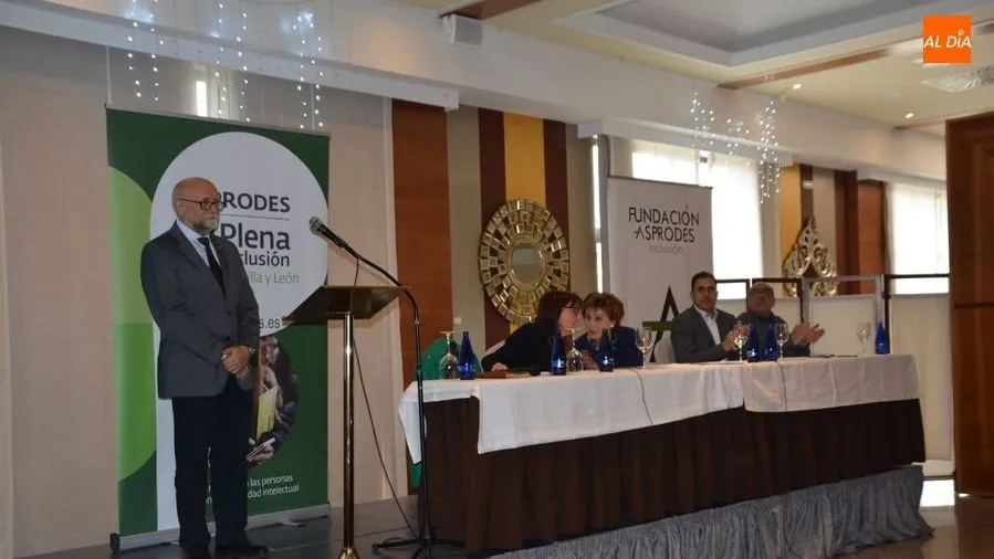 Javier Tamarit Cuadrado en un momento de su discurso de agradecimiento / Foto: Lydia González.