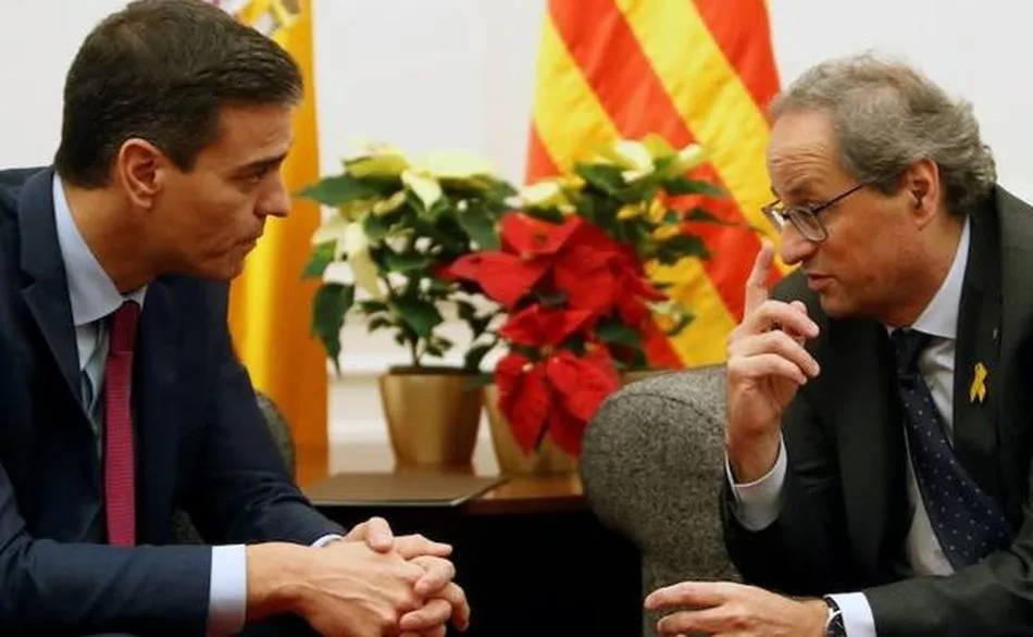 Reunión entre Pedro Sánchez y Quim Torra