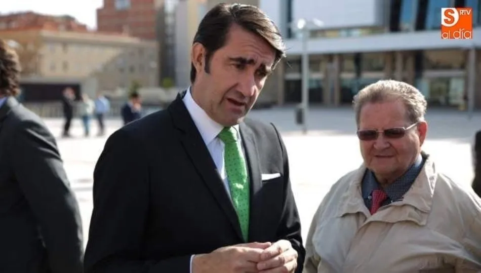 Juan Carlos Suárez-Quiñones, consejero de Fomento de Castilla y León, en una de sus visitas a Salamanca