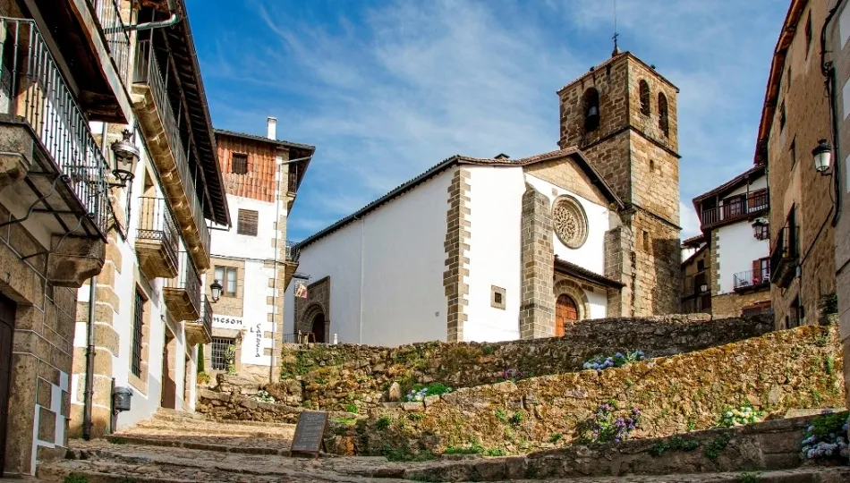 Candelario, bello pueblo salmantino agraciado por la ONCE. Foto de Manuel Lamas