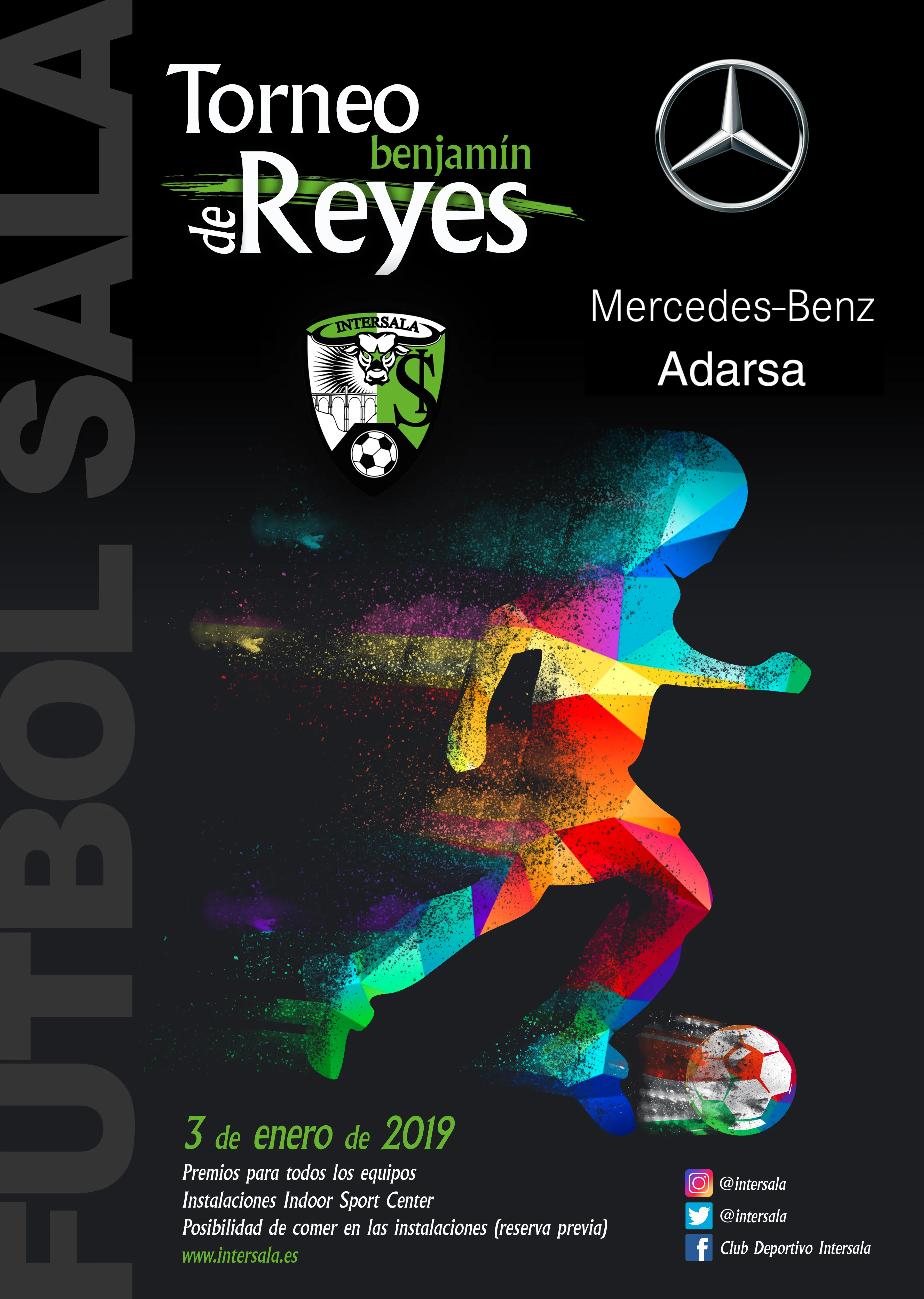 Foto 2 - Adarsa e Intersala presentan el I Torneo de Reyes F&uacute;tbol Sala Benjam&iacute;n