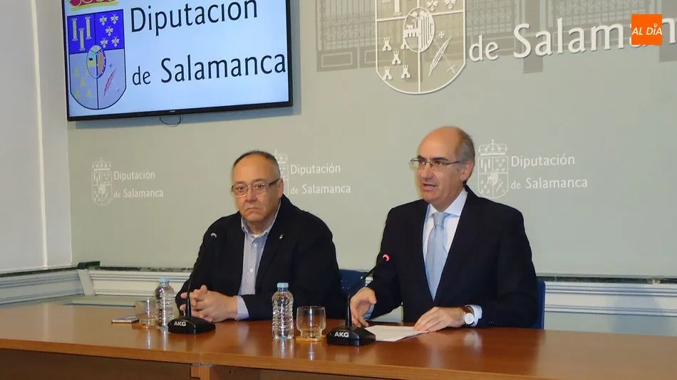 El diputado Marcelino Cordero y el presidente, Javier Iglesias