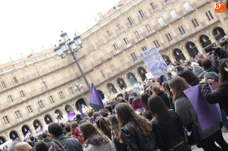 Imagen manifestación del pasado 8M en Salamanca. Foto: Alex López