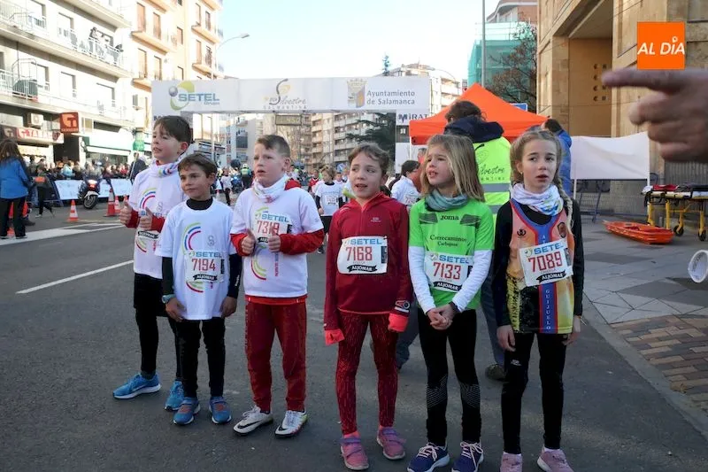 Primeros clasificados en las categorías masculina y femenina sub 10