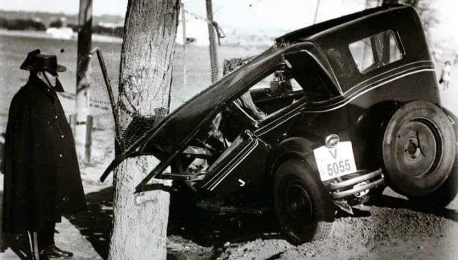 Los primeros accidentes de tráfico en Salamanca