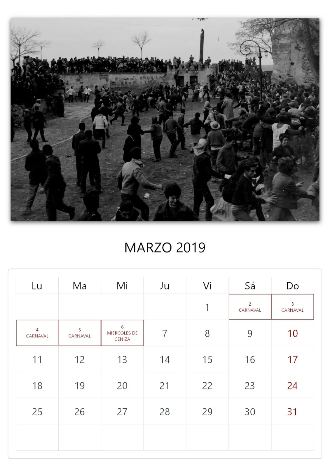 Foto 11 - Creados dos calendarios de 2019 con im&aacute;genes hist&oacute;ricas y actuales de Ciudad Rodrigo  