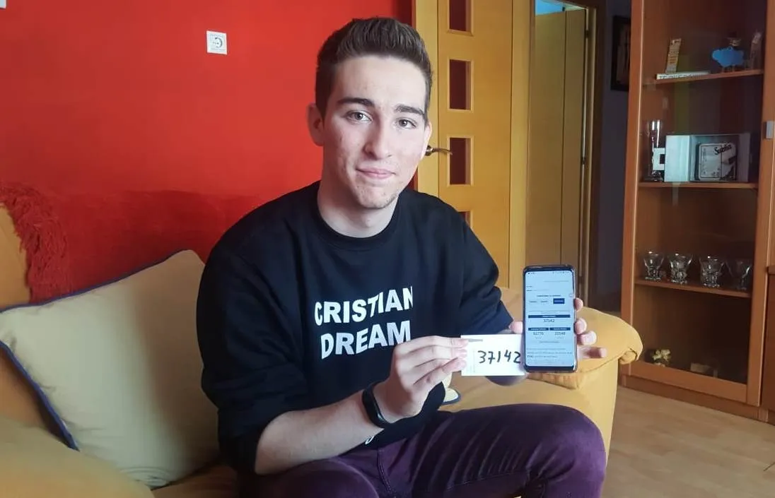 Cristian Dream acierta el número premiado en el Sorteo del Niño  