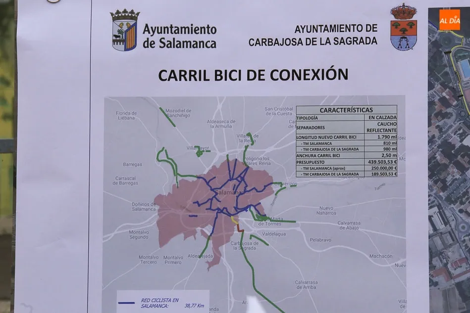 Foto 5 - Salamanca y Carbajosa estar&aacute;n conectadas por un nuevo carril bici de casi dos kil&oacute;metros