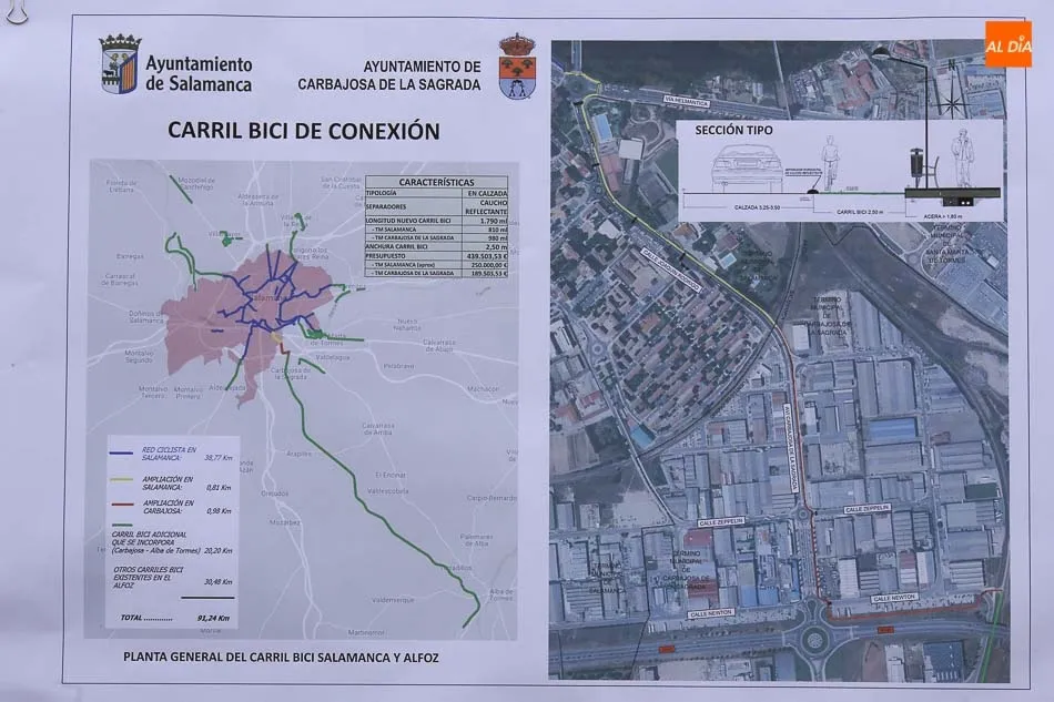 Foto 4 - Salamanca y Carbajosa estar&aacute;n conectadas por un nuevo carril bici de casi dos kil&oacute;metros