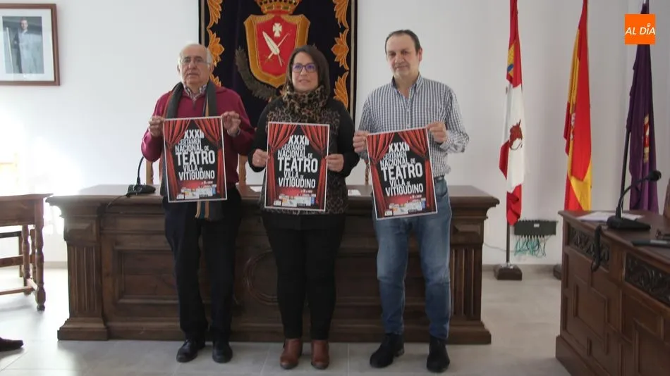 Gerrmán Vicente, Raquel Bernal y Antonio Vicente durante la presentación del certamen / MARIBEL SÁNCHEZ