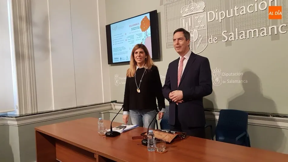 Chabela de la Torre y Enrique Sánchez-Guijo presentan la IV Lanzadera de Empleo en la Diputación