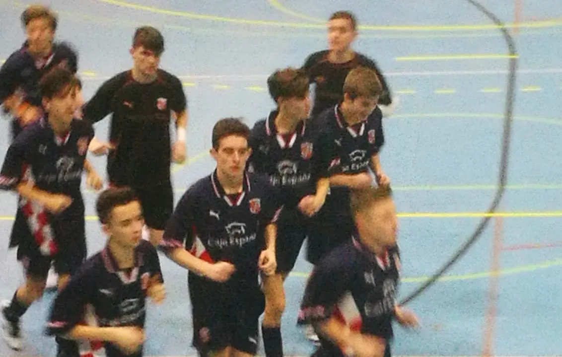 Jorge Crespo marca en un amistoso de la Selección Sub’16 de Castilla y León  