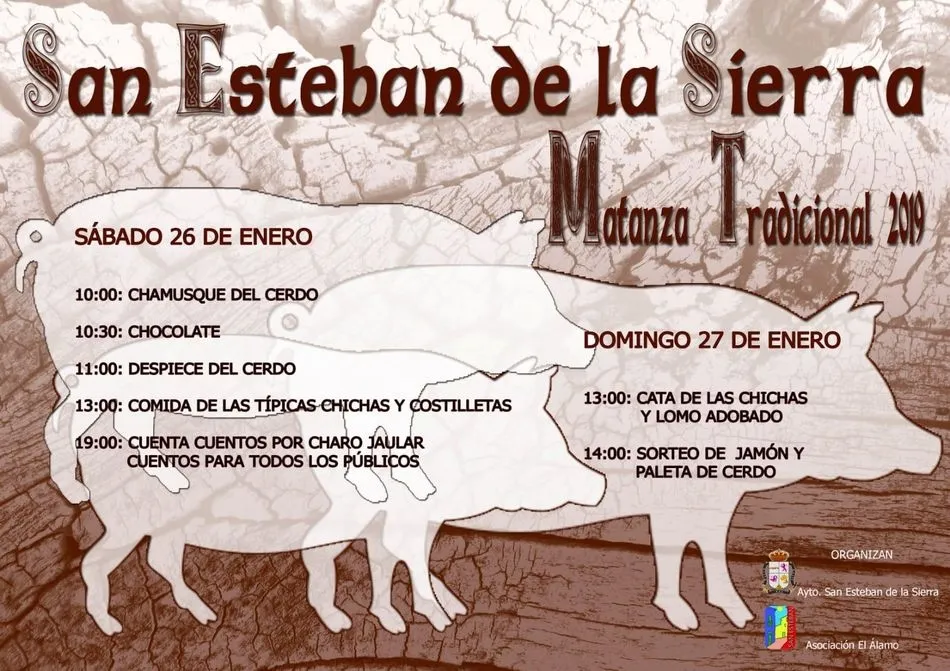 Foto 2 - San Esteban de la Sierra se prepara para la matanza del d&iacute;a 26